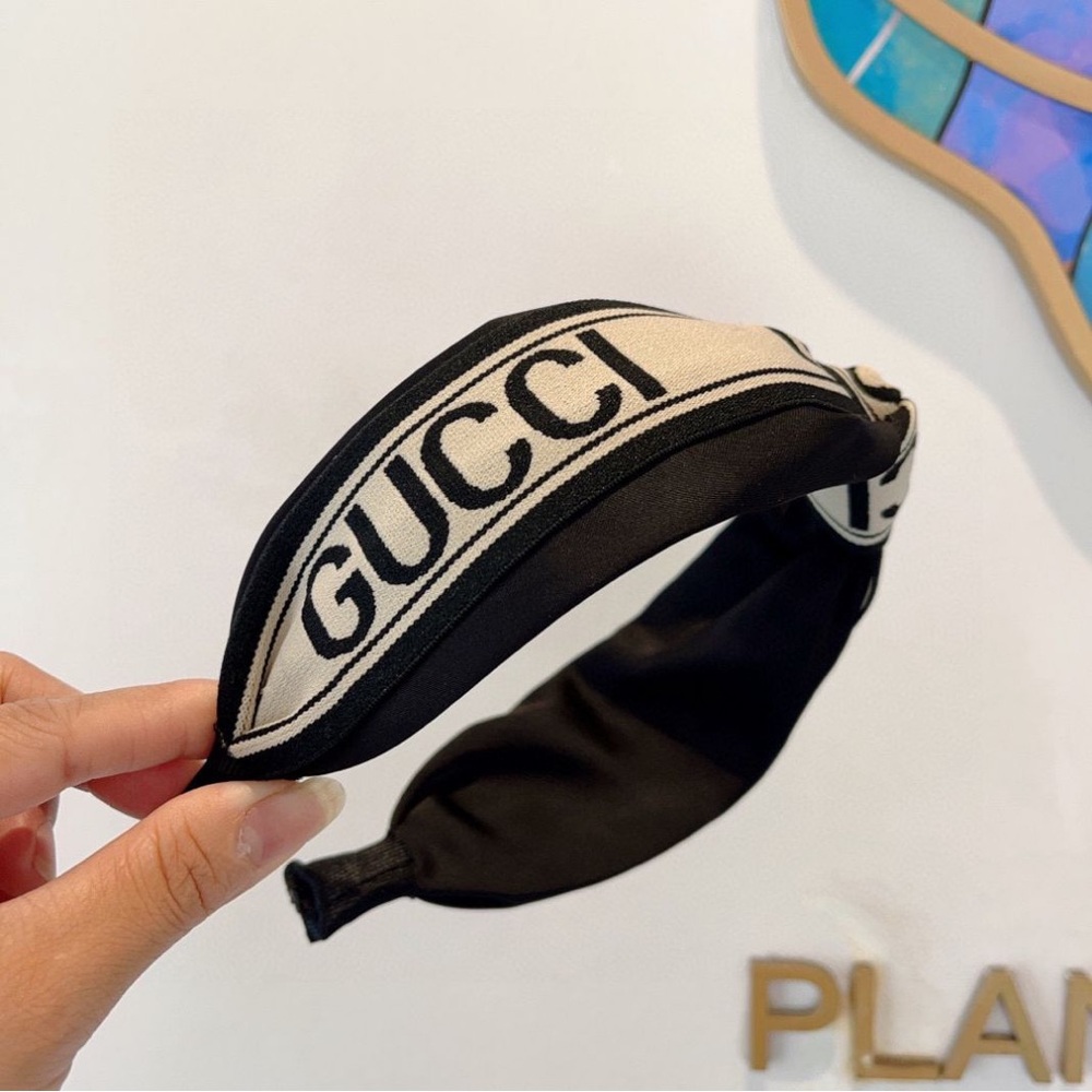 Gucci Black and Cream Hairband - Picture 4 of 4